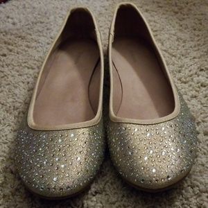Style&co. Gold Sparkle Flats